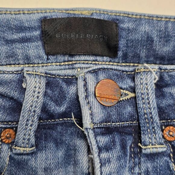 Buckle Black Ankle Skinny Jeans 25 - Picture 9 of 14